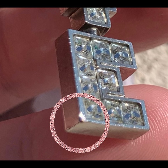 Chanel Strass Silver CC Love Necklace. Circa 2008 Spring Collection. - Picture 4 of 7